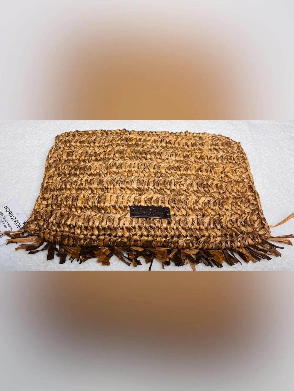 Sam Edelman Raffia Fringe Clutch Crossbody Bag – Brand New With Tags